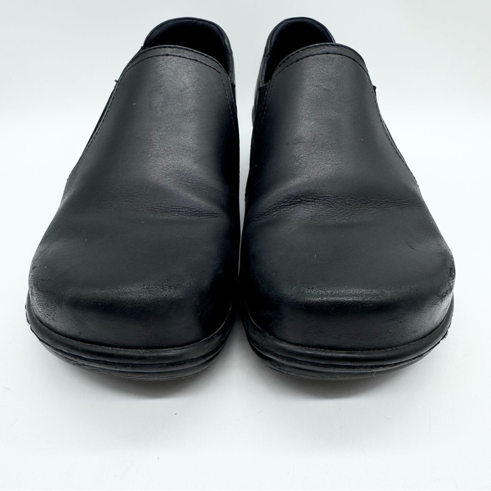 Klogs Footwear Women's Moxy Leather Slip-On Work Clogs Black‎ Size 11 Office - Picture 6 of 13